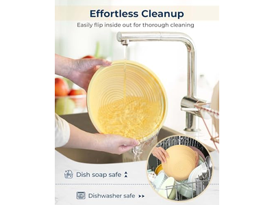 Panier à Pain Ovale en Rotin 10 Pouces Kit Levain Apprêt Levée Pâte Canne Cuisson