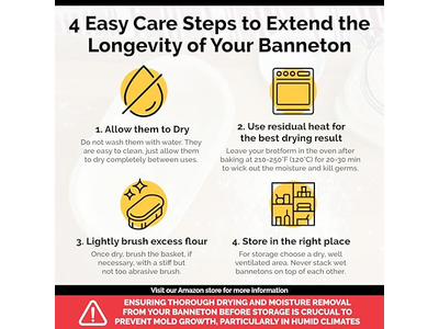 Banneton Rond 9 Pouces avec Doublure <u><a href='https://fr.bannetonbasket.com'>Paniers à pain</a></u> Levants Bannetons Apprêt