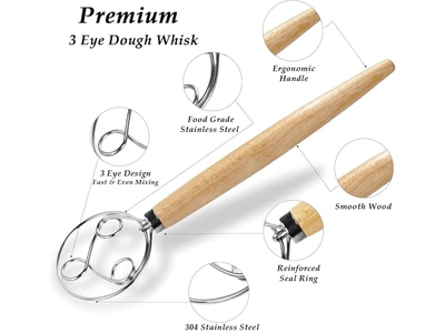 Panier d'Apprêt pour Pain Artisanal Grattoir à Pâte Fait Main et Fermentation Économique