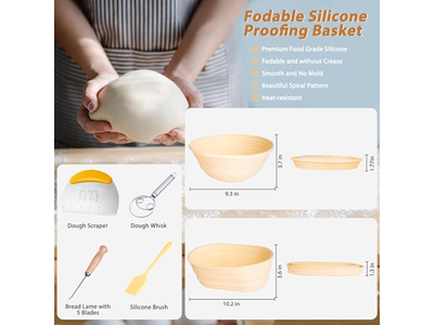 Panier à Baguette Longue avec Tissu et Accessoires