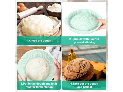 Couche de Cuisson <u><a href='https://fr.bannetonbasket.com'>Paniers à pain</a></u> Apprêt Acheter Panier de Levée Baneton Ensemble de Cuisson Benneton