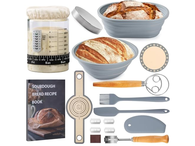 Paniers d'Apprêt de Boulangers Coton Lin Panier à Pain Motif Tissu Cuisson Artisanale