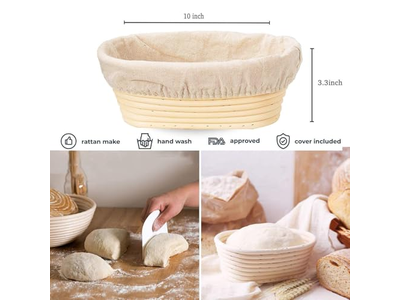 Cuire du Pain Avec un Banneton Ovale 10 Pouces Façonnage du Levain