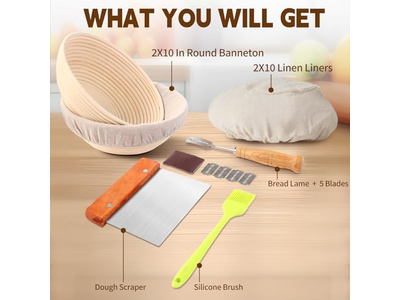 Accessoires Banneton Fournitures de Boulangerie Ensembles Doublures en Tissu Couvertures