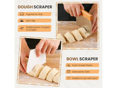 Ensemble de 2 Paniers d'Apprêt pour Pain Banneton