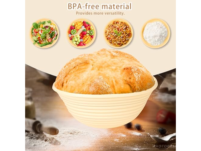 Banneton Pour Pain Artisanal Utilisation Première Fois Couvercle 10 Pouces Ovale Doublure 8P