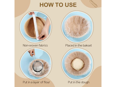 Panier d'Apprêt Banneton Grands Paniers Ovales 9 Pouces Bannetons Simples Paquet