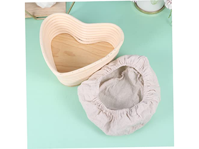 Ensemble Panier d'Apprêt Banneton Rond Ovale Vietnam Rotin Naturel