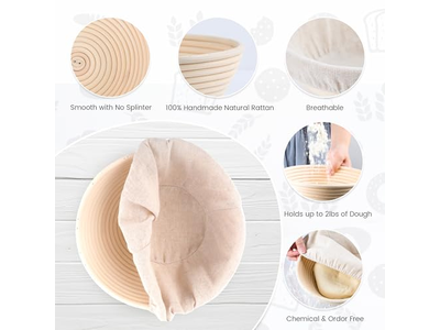 Banneton Osier Saule Panier 6 Pouces Apprêt Banetton Benetton Bambou