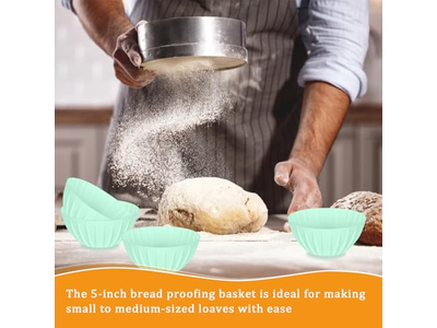 Bannetons Paniers d'Apprêt Ronds Kit Panier Banneton Chaud Ovale Cuisson 25Cm