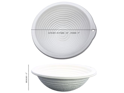 Bannetons pour Levain Apprêt Panier Kit Pain 9Pcs Eau Chimique