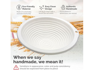 Bannetons pour Levain Apprêt Panier Kit Pain 9Pcs Eau Chimique