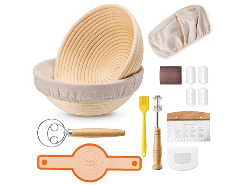 Panier à Pain Scone Brownie Gâteau Muffins en Bois Pâte à Pain Sourdough Baton