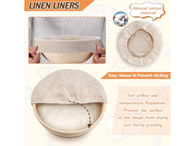 Panier à Pain Scone Brownie Gâteau Muffins en Bois Pâte à Pain Sourdough Baton