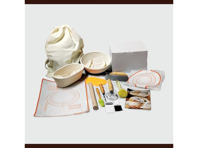 Panier à Pain Benetton Apprêt Réutilisable Avec Couvercle Miniature Apprêt Levée