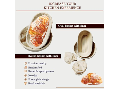 Panier à Pain Benetton Apprêt Réutilisable Avec Couvercle Miniature Apprêt Levée