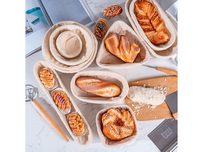 Meilleur Banneton Pour l'Apprêt du Levain Sans Farine Nettoyage Doublure Bol Lavage