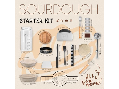 Grand Panier Pour Cadeaux Pain 2 Pièces Couteau Fait Maison Doublure Apprêt Silice