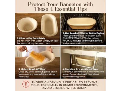 Panier Banneton à Pain Personnalisé Multi-Tailles Bas Prix Usage Domestique Canne Apprêt