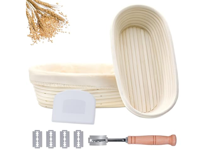 Panier à Pain Avec Pierre Chauffante Doublure Pack 5 Pouces Fourniture Fabrication Banenton