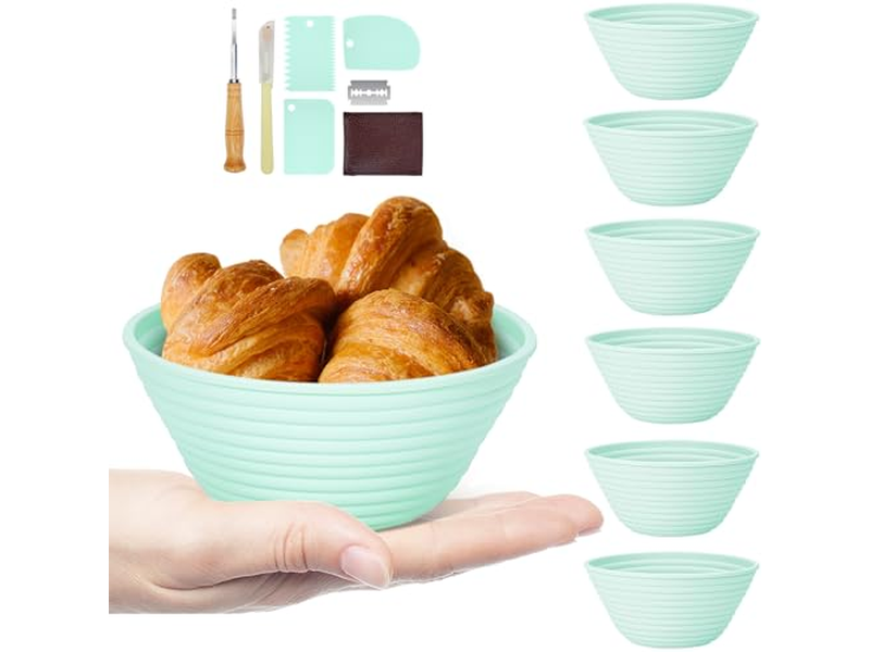 <u><a href='https://fr.bannetonbasket.com'>Paniers à pain</a></u> en Rattan pour Comptoir de Cuisine, Panier Rond pour Ustensiles de Boulangerie