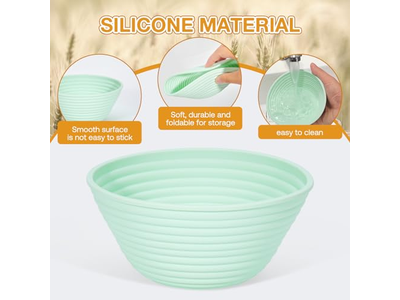 <u><a href='https://fr.bannetonbasket.com'>Paniers à pain</a></u> en Rattan pour Comptoir de Cuisine, Panier Rond pour Ustensiles de Boulangerie