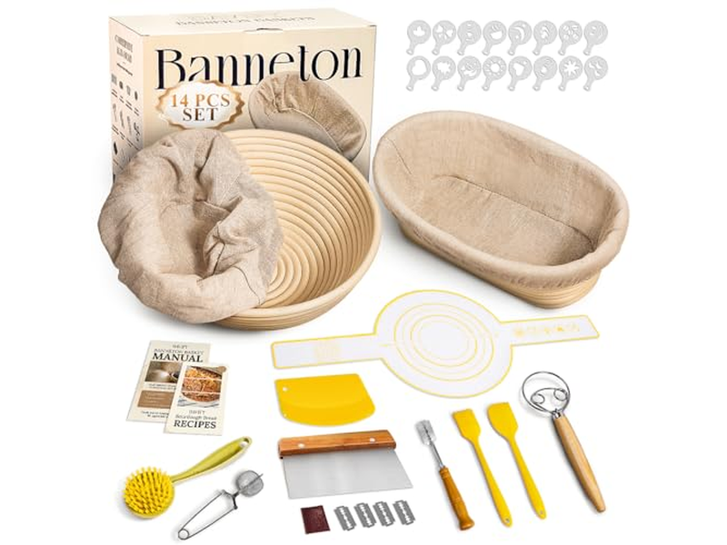 Bols à Pain pour Servir Panier d'Apprêt Benneton Ensemble de 2 Paniers de 10 Pouces