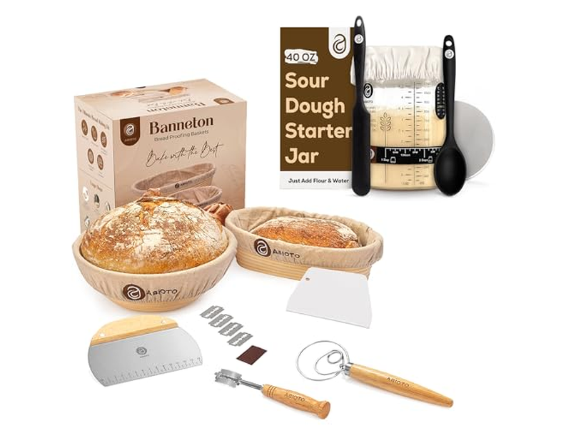 Mélangeur à Pain Grattoir Outil de Pâte à Cuire Ensemble Plastique Boulanger Tissu Pour