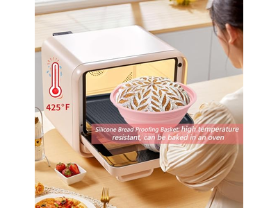 Panier d'Apprêt Réutilisable pour Levain avec Couverture en Tissu