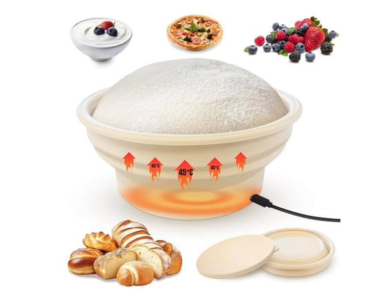 Panier Ovale en Osier avec Grattoir à Pâte pour Levain