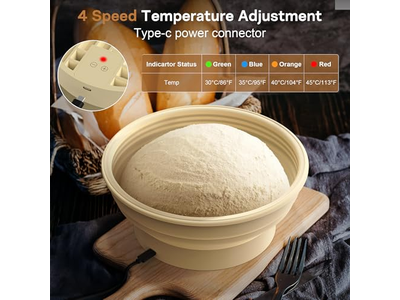 Panier d'Apprêt Électrique Lavable pour Pain Artisan et Gressins