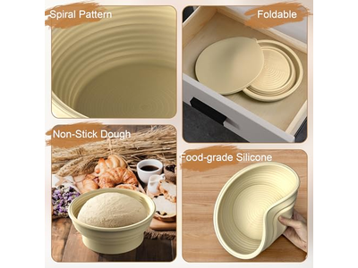 Panier d'Apprêt Électrique Lavable pour Pain Artisan et Gressins