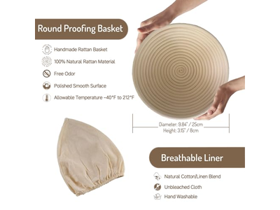 Panier Fast Food Hamburger Pain Fermentation Couvercle de Fermentation Pâte 11 Pouces