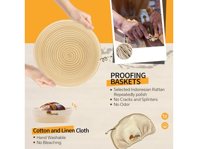 Bol à Pain en Rotin Indonésien Cuisson de Pain au Levain