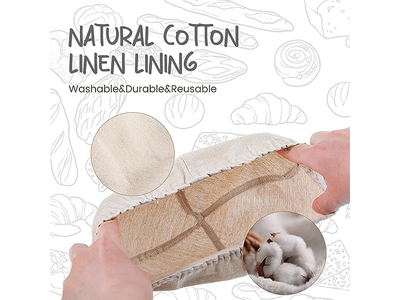 Kit Pain Banneton Triangle Levain Rectangle Canne Multi Taille