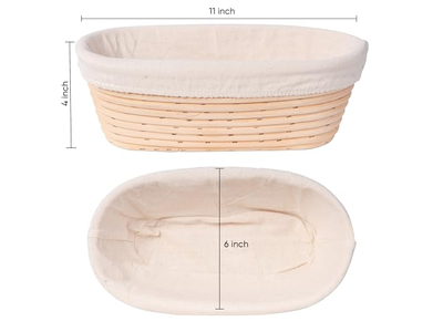 Panier d'Apprêt Banneton 9 Pouces 10In 10Pouces Ovale Rond Cuisson Baguette