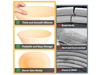 Panier à Baguette Longue avec Tissu et Accessoires