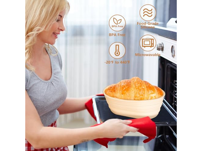 Panier à Baguette Longue avec Tissu et Accessoires