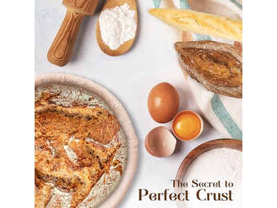 Kit Banneton Mini Ovale 250G 750G, Doublure Ronde Osier Rotin