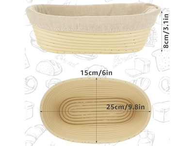 Usage Banneton Bio Bannetons Boulangerie Oblong Cible Boule Métal Pas Cher Argile