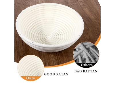 Panier à Pain Avec Couvercle Paniers d'Apprêt Tissu Fermentation