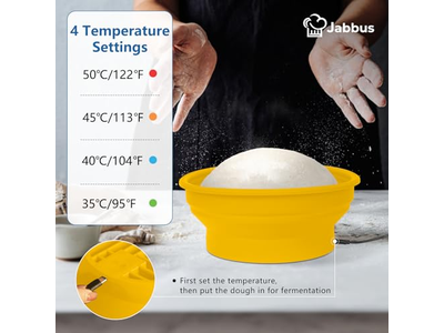 Bol à Pâte à Pain Triangle Banneton avec Fonctions Chauffantes