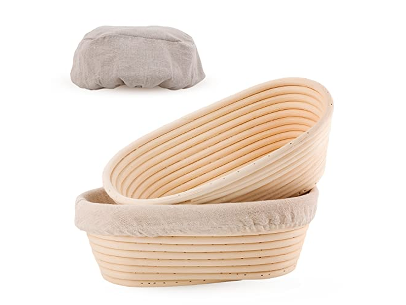 Ensemble Banneton Lame Grattoir 12 Pouces Ovale Inox Avec Boulangers 11Cm Usage Bricolage