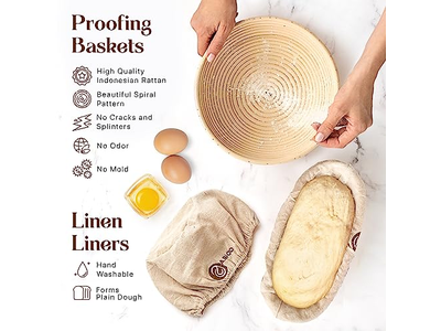 Mélangeur à Pain Grattoir Outil de Pâte à Cuire Ensemble Plastique Boulanger Tissu Pour