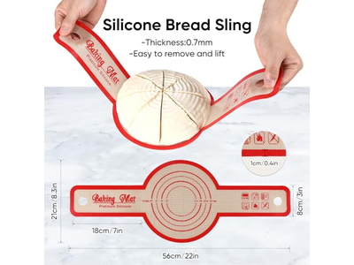 Panier d'Apprêt pour Pain Rond et Ovale Apprêt 2 Paquets 9 Pouces Cuisson Plastique