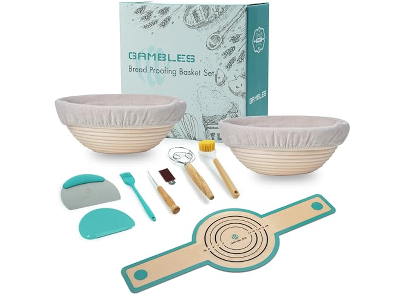 Panier d'Apprêt pour Pain Avec Lampe Grattoir Personnalisé Pour Cuisson