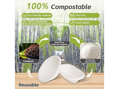 Panier d'Apprêt en Canne 9 Pouces Osier pour Levain avec Plateau et Bol