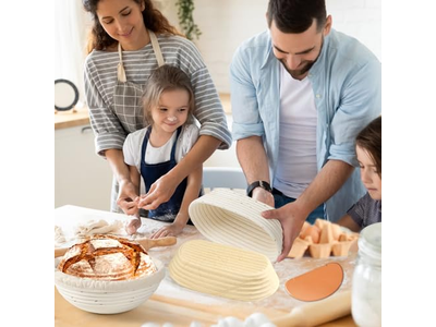 Bol de Levée de Pâte avec Chauffe-Plat Boîte de Fermentation pour Pâte à Pizza en Bois