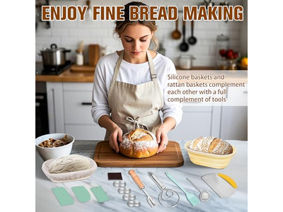 Bol Grattoir à Pâte Pain au Levain Moule à Pain Petit Panier Rond 10 Pouces