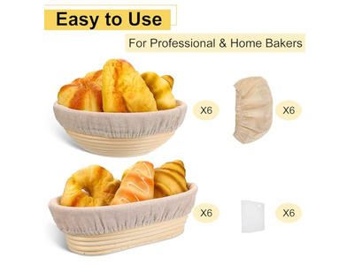 Doublures en Tissu pour Paniers Service du Pain Panier Rond Artisanat avec Ensemble Miniature